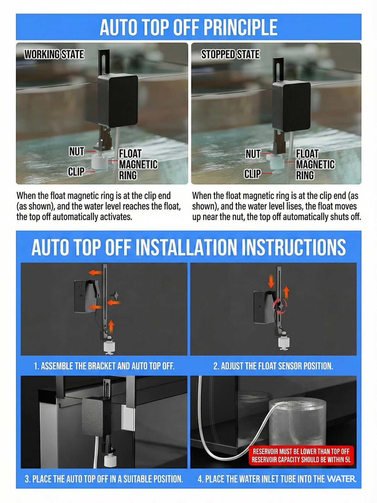 Auto Top Off System with Float Sensor J788