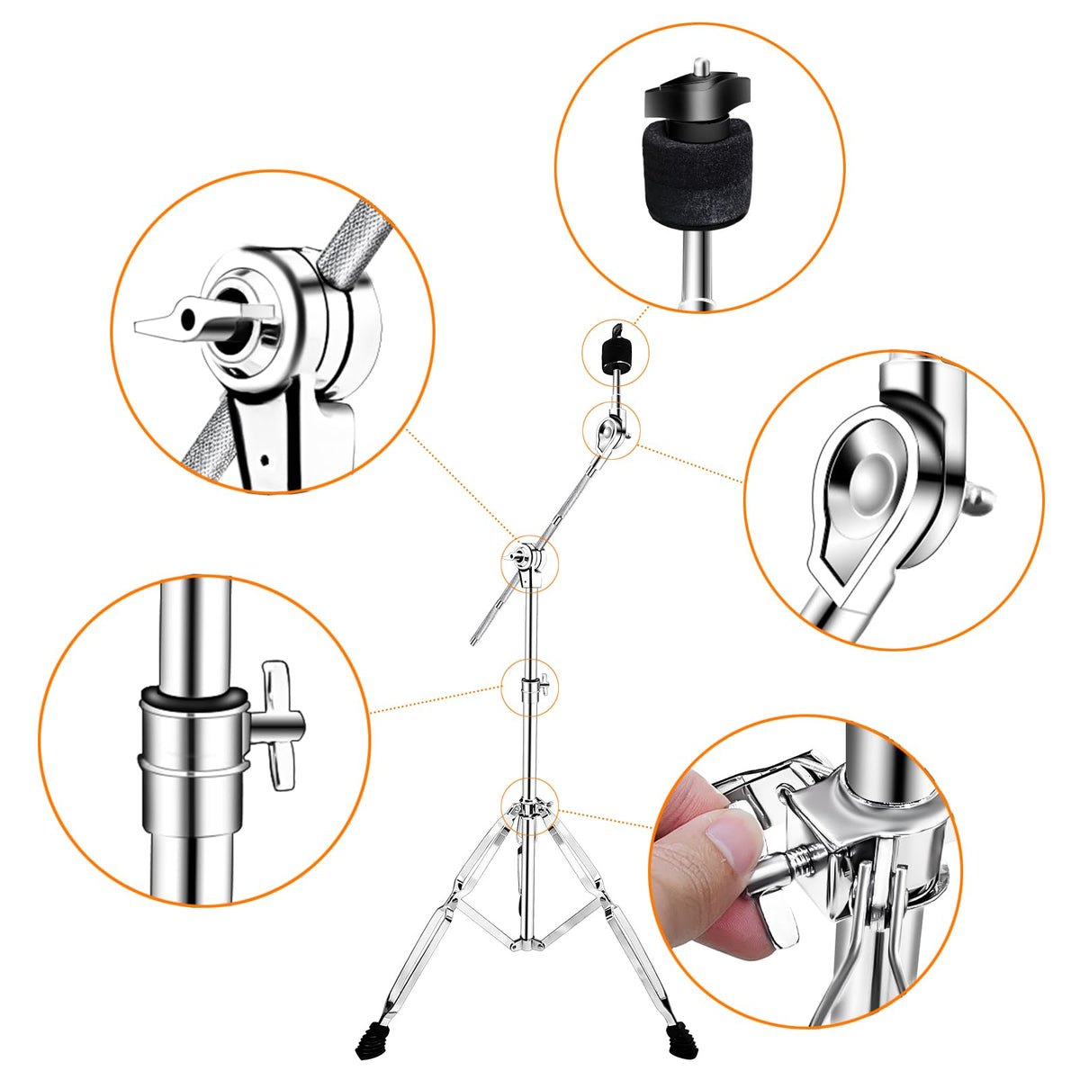 Adjustable Cymbal Boom Stand 2 Pack F455