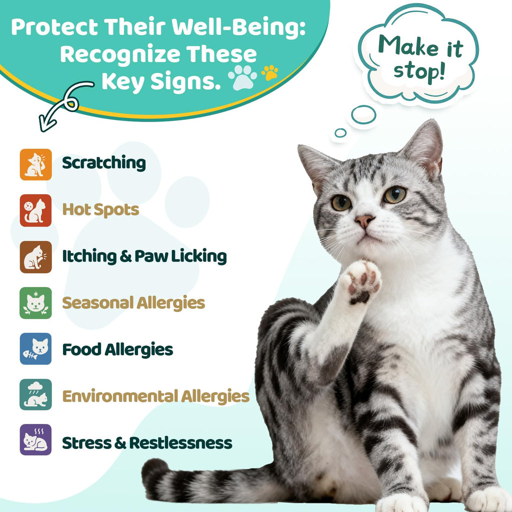 Omega 3 & Probiotic 60ml Allergy Relief for Cats O869