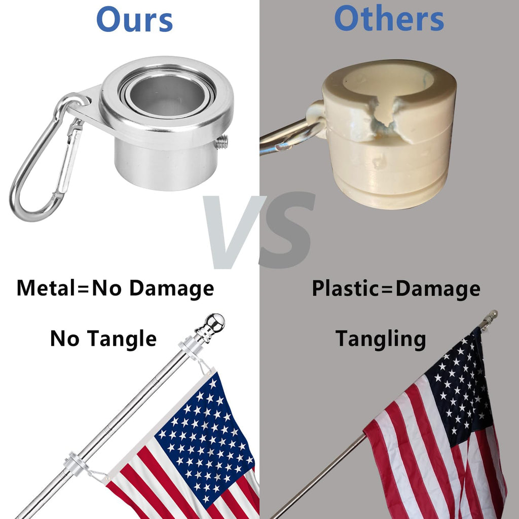 2 Pack 6 ft 1 inch Flag Poles X837137