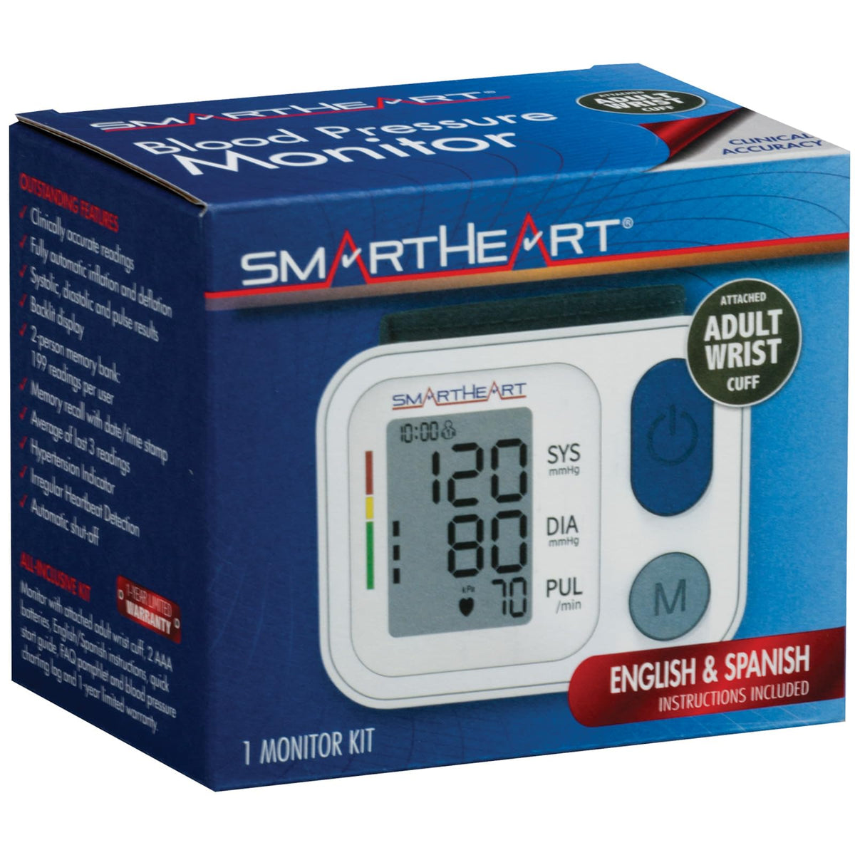 Automatic Wrist Blood Pressure Monitor H1923