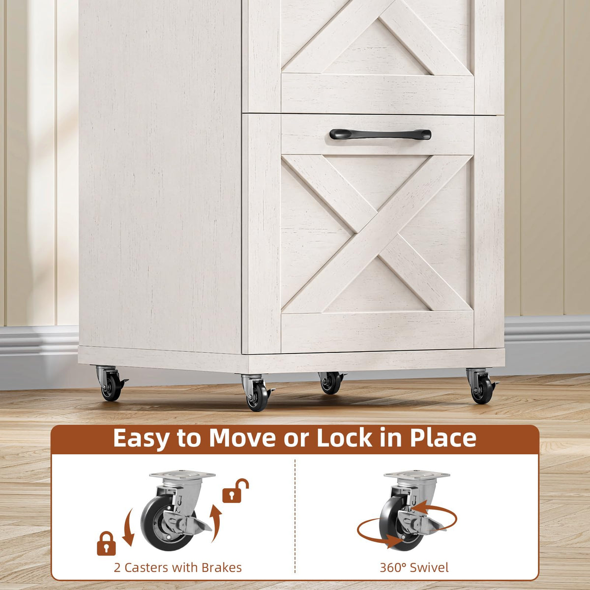 White 4 Drawer Filing Cabinet V58408