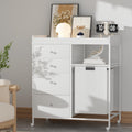 White 4 Drawer Changing Table Dresser with Laundry Hamper V159792