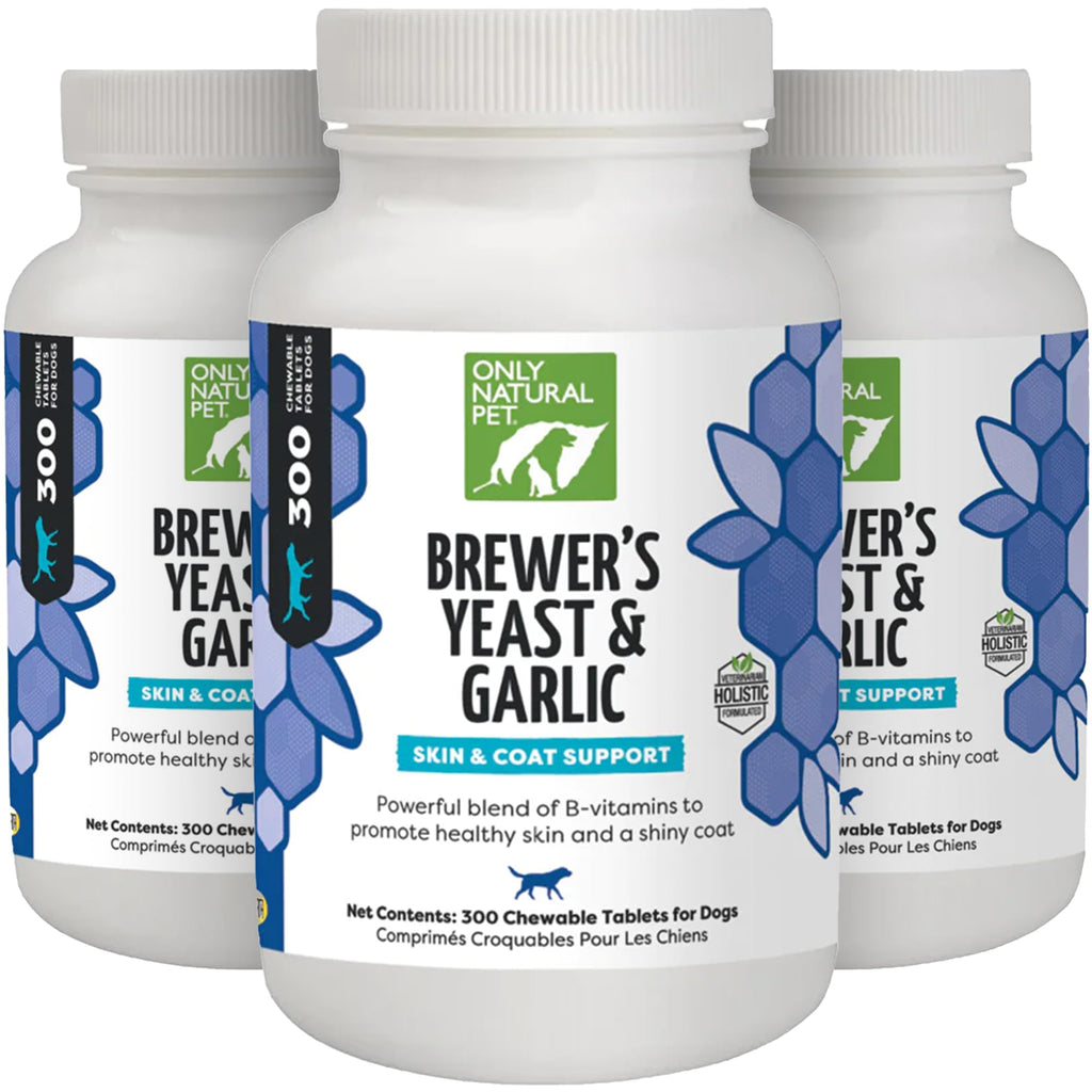 Brewer's Yeast & Garlic Chewables 300 Count Tablet 3 Pack L44740