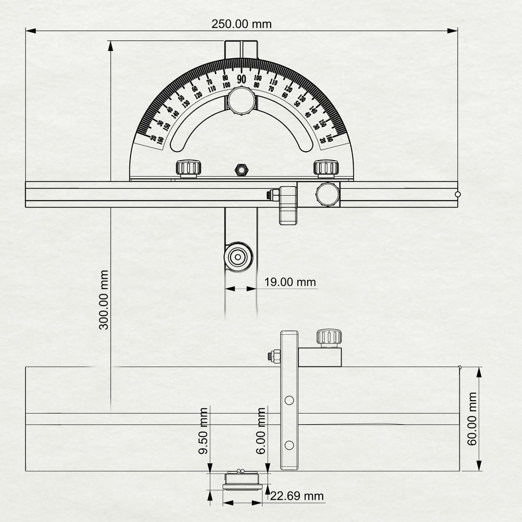 Miter Gauge for Table Saw with Miter Fence Z200499