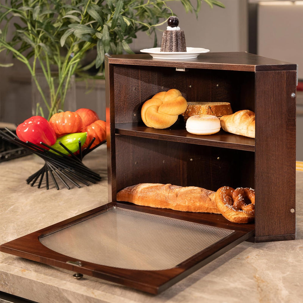 Wood Bread Box A110790