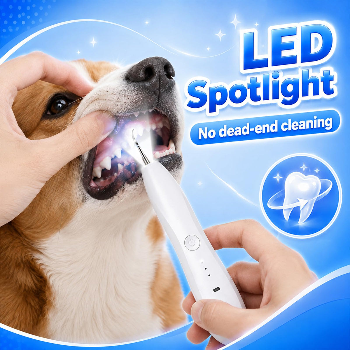 Dog Tartar Ultrasonic Teeth Cleaning Kit K733