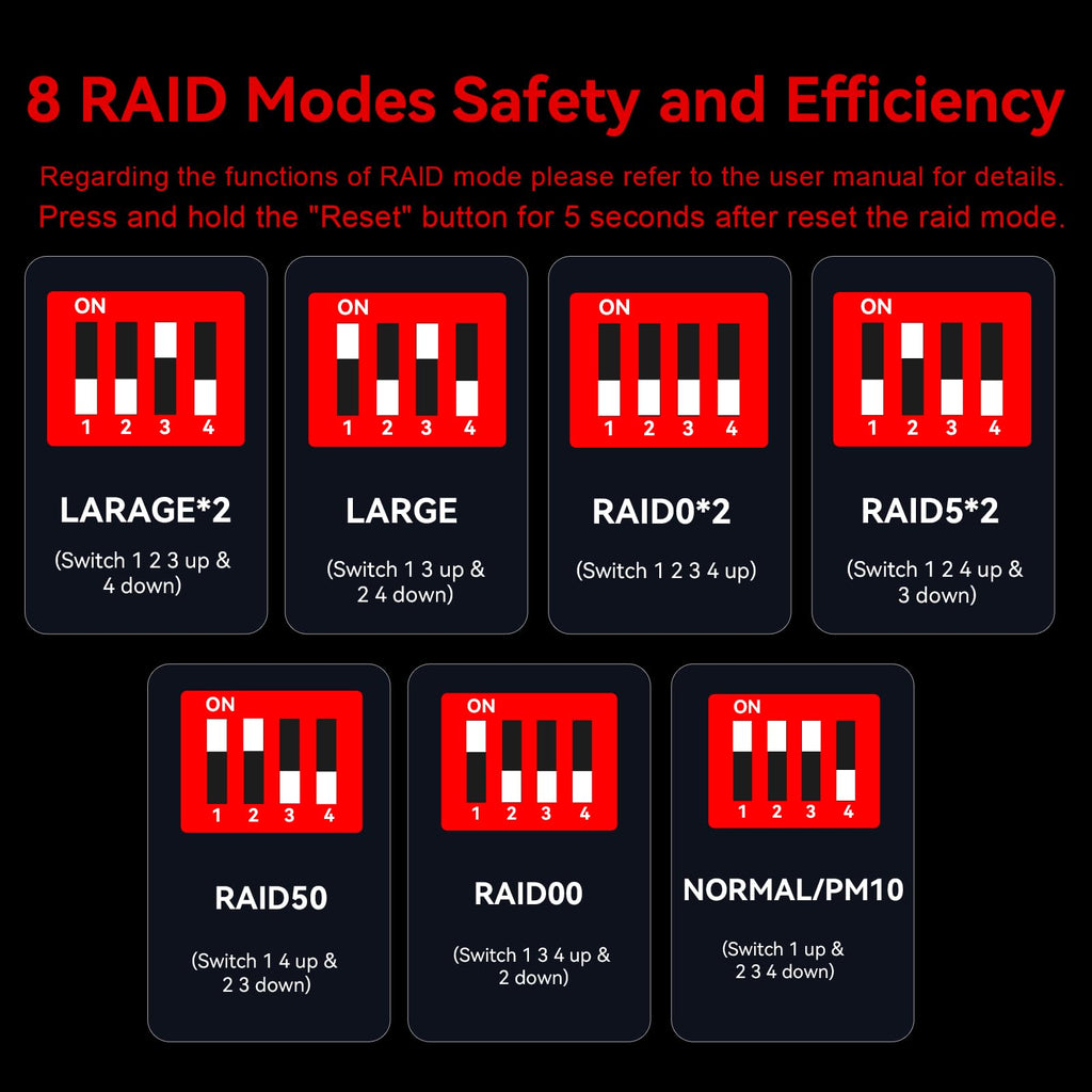Aluminum 8 Bay Hard Drive RAID Enclosure with Cooling Fan Q33528