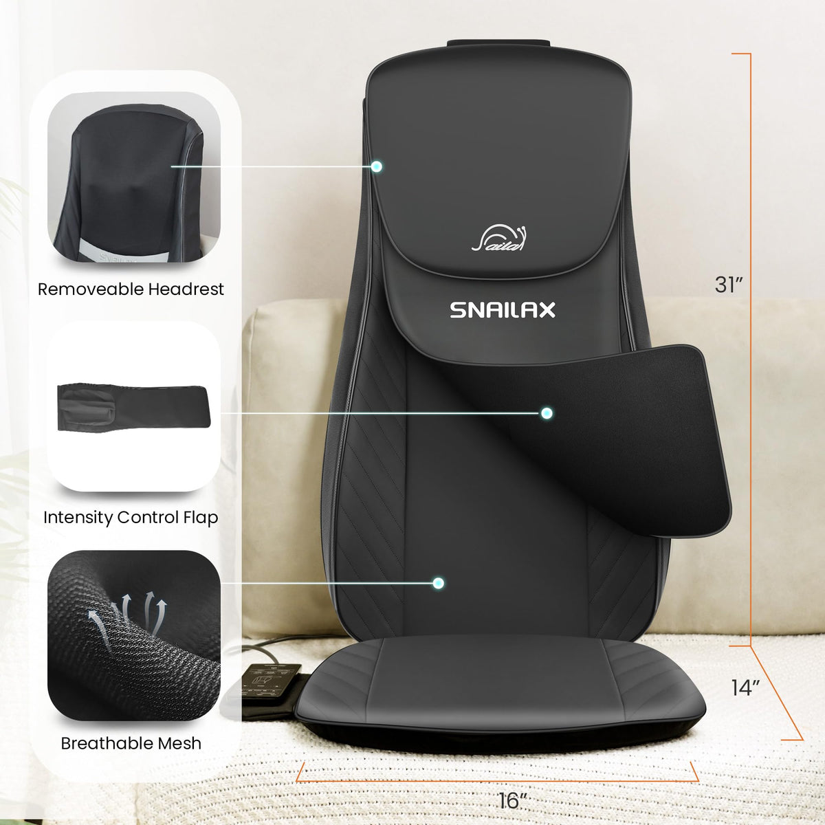 Shiatsu Neck Back Massager with Heat S26680