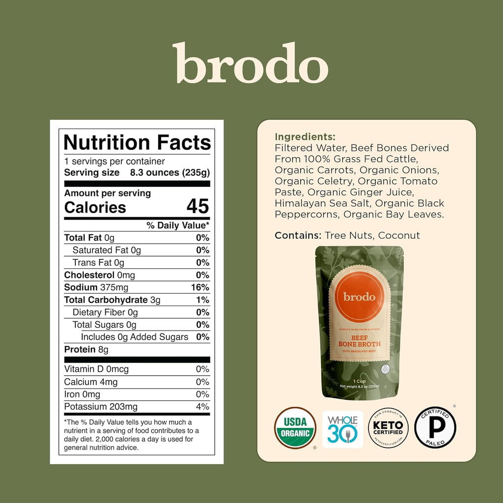 Grass-Fed Beef Bone Broth 8.3 oz K8853