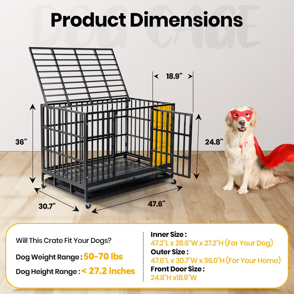 48 Inch Heavy Duty Dog Crate O7689