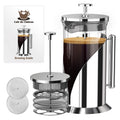 French Press Coffee Maker 34 oz Glass Stainless Steel H938