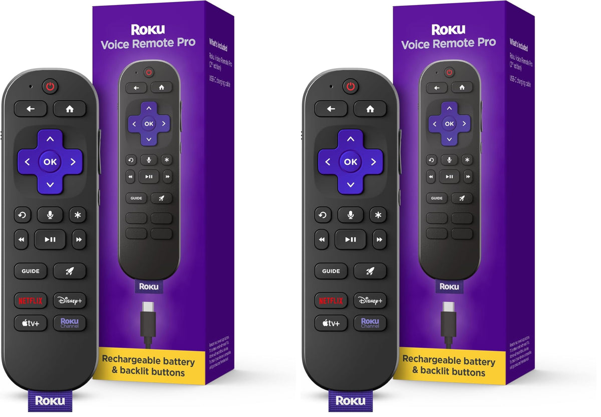 Rechargeable TV Remote Control with Voice Controls C444