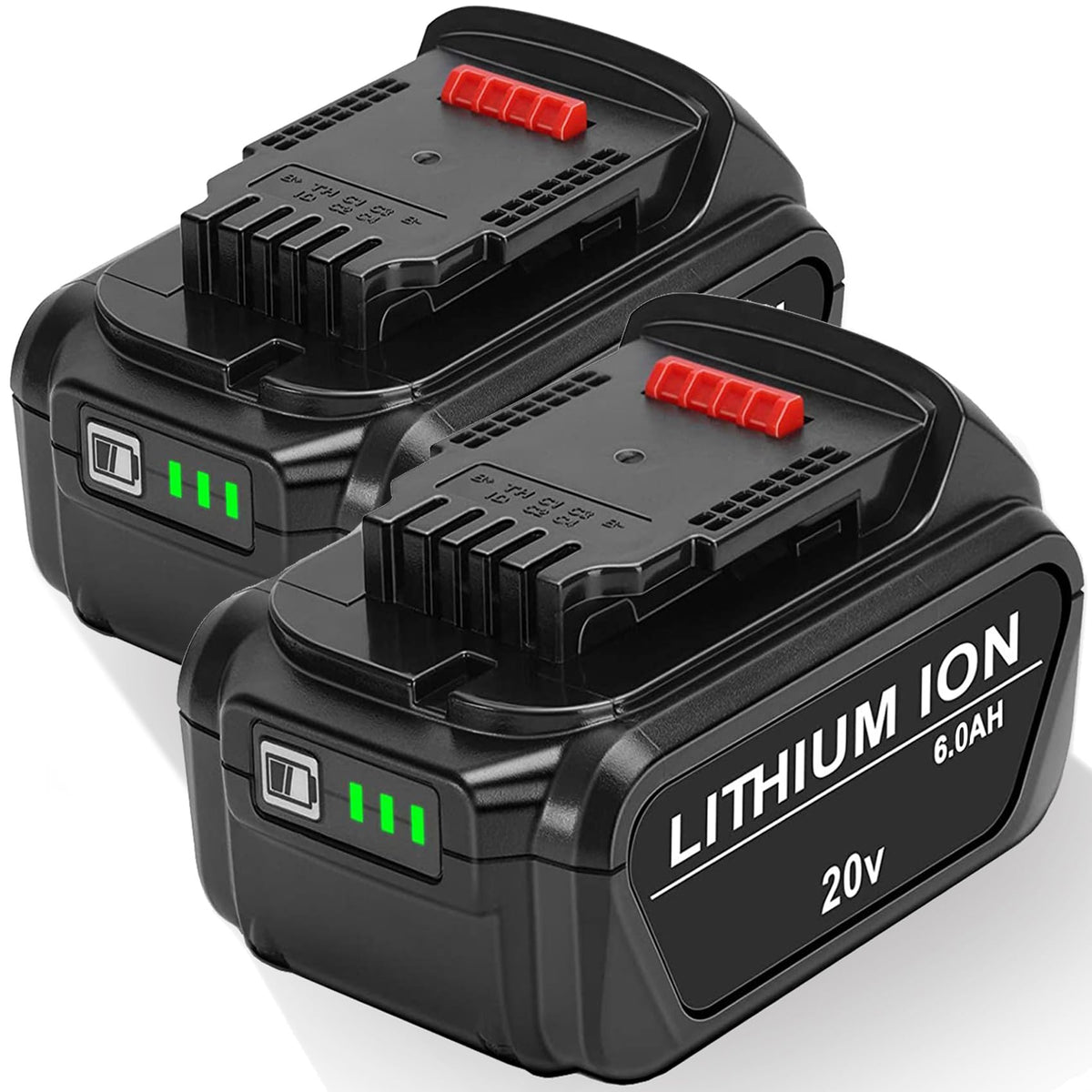 2 Pack 6.0Ah Replace Battery for 20V MAX Cordless Power Tools U324