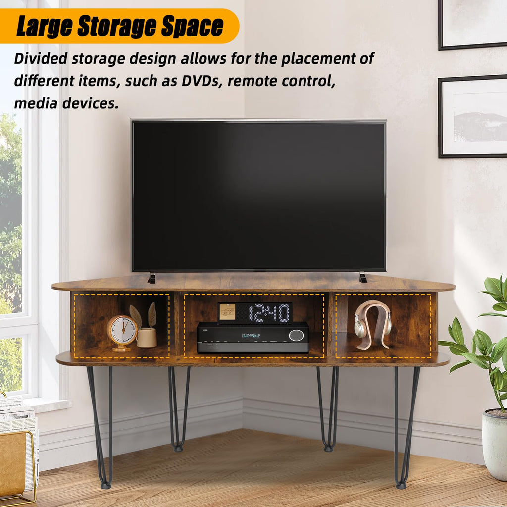 Corner TV Stand with Storage J3731