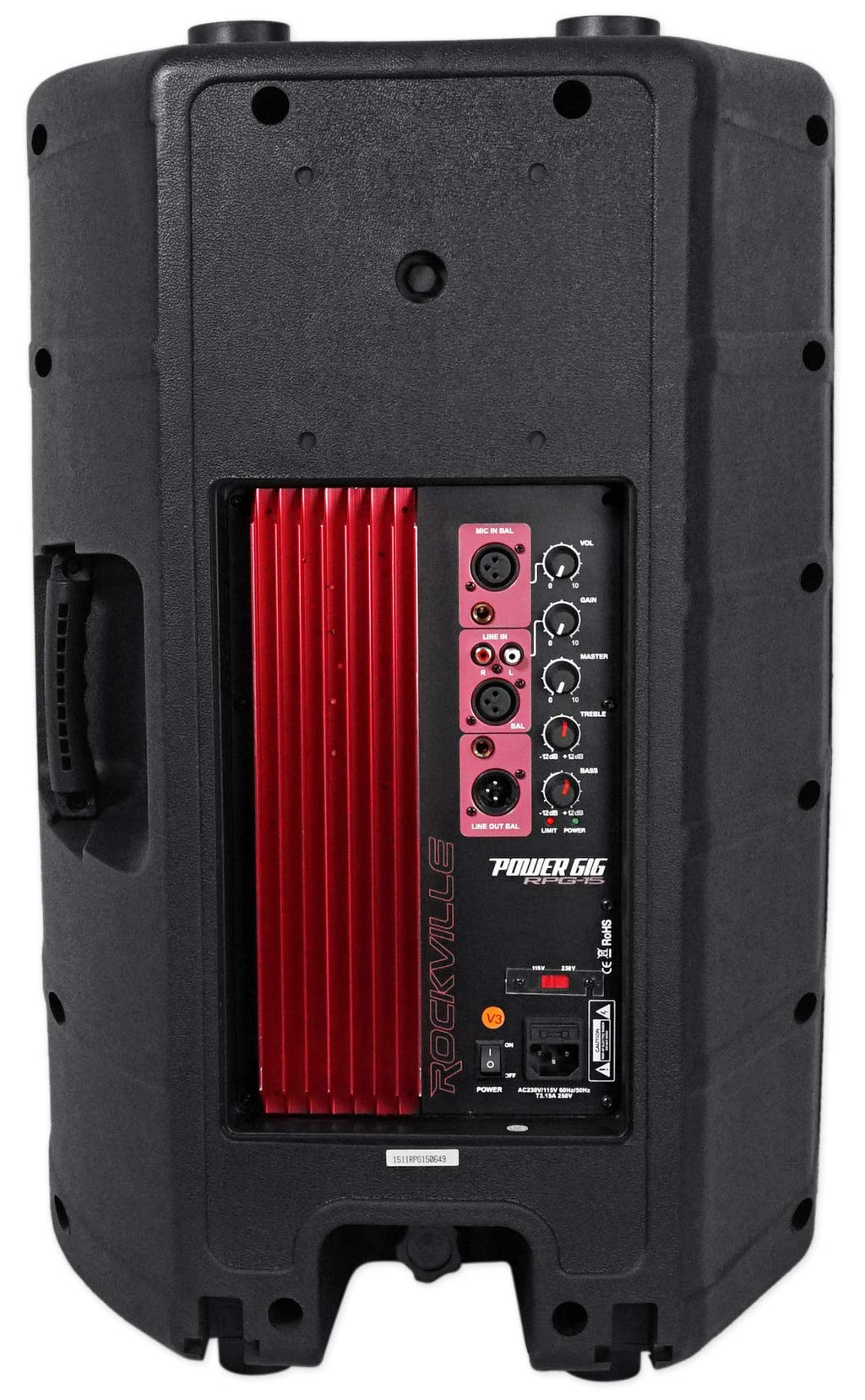 15" 1000W PA Speaker 2-Pack with Mics P612977