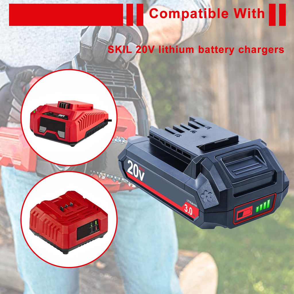 20V 3000mAh Lithium-Ion Battery 2 Packs S20667