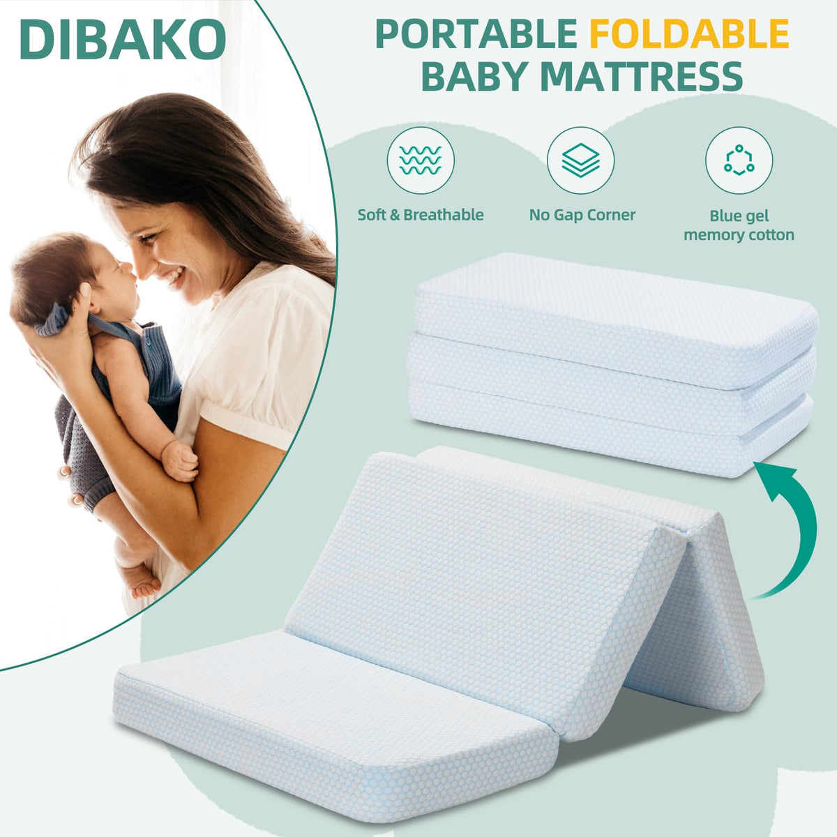 Trifold Pack and Play Mattress W2677