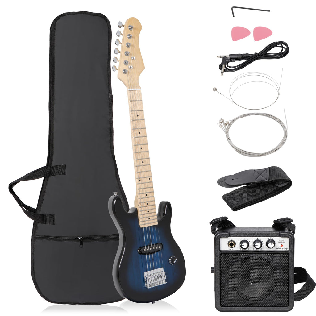30 Inch Blue Electric Guitar Kit with Amplifier S526477