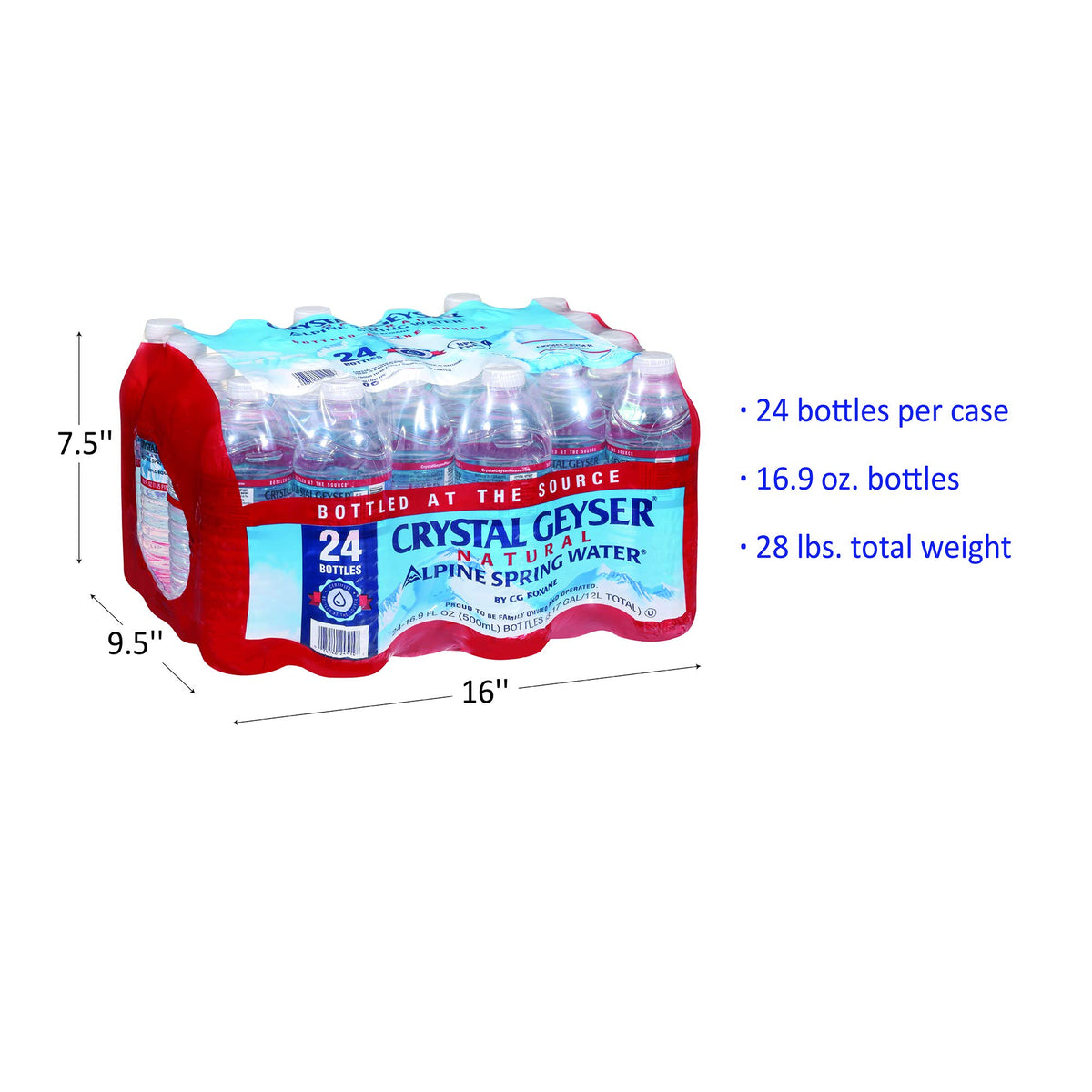 Alpine Spring Water 16.9 oz Bottle 72 Bottles X54877