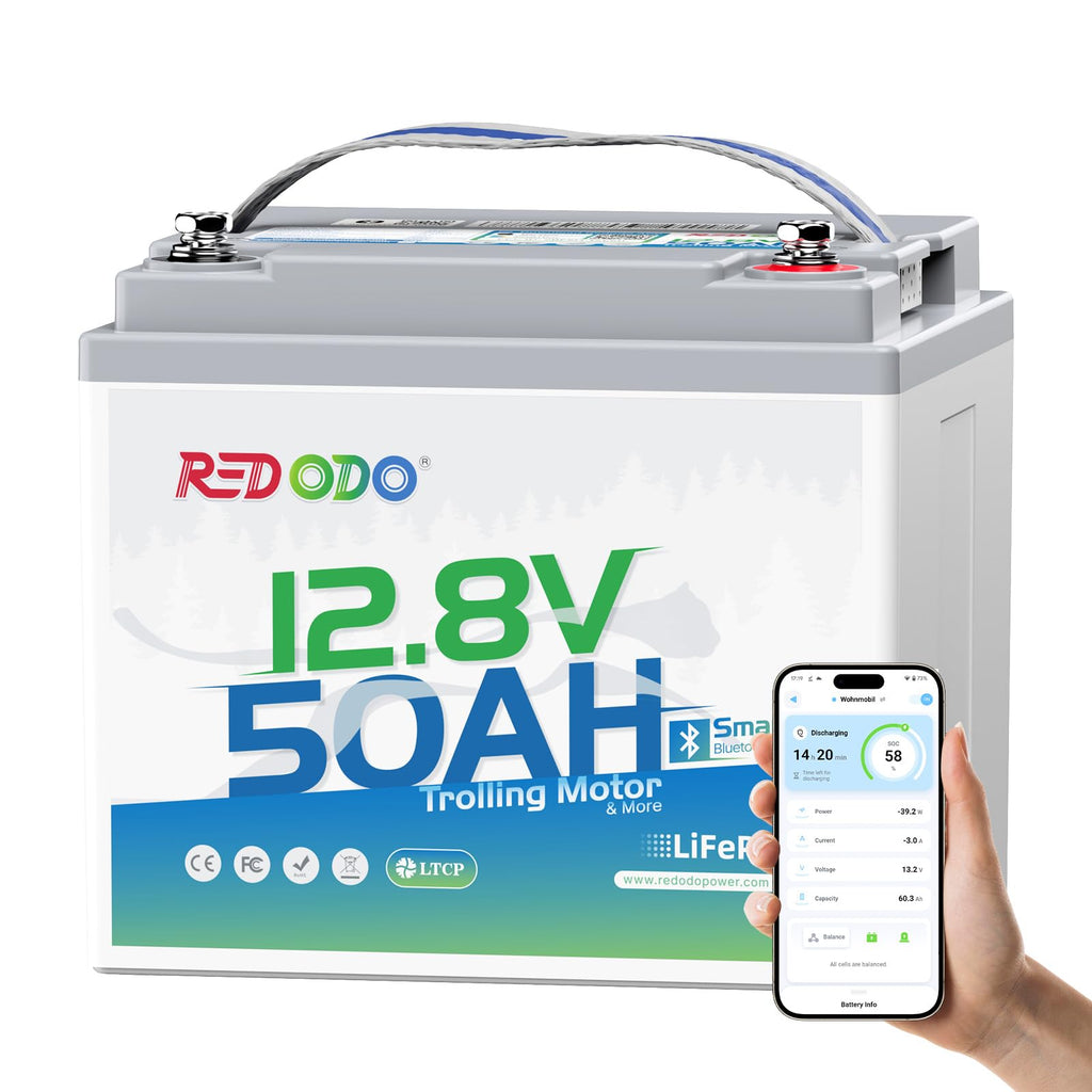 12V 50Ah LiFePO4 Deep Cycle Battery T627