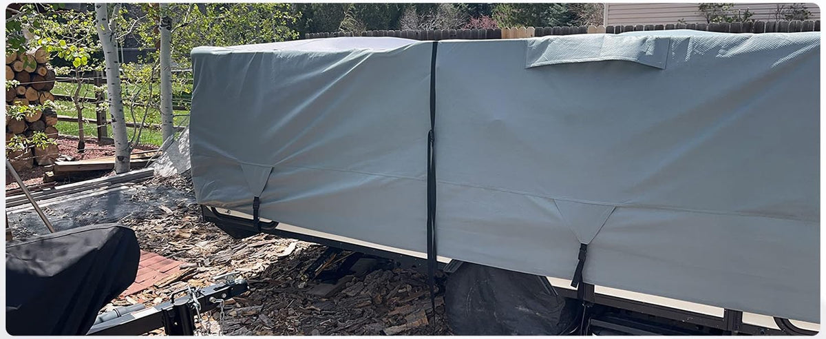 Waterproof Pop Up Camper Tent Trailer Cover 10'-12' I5840