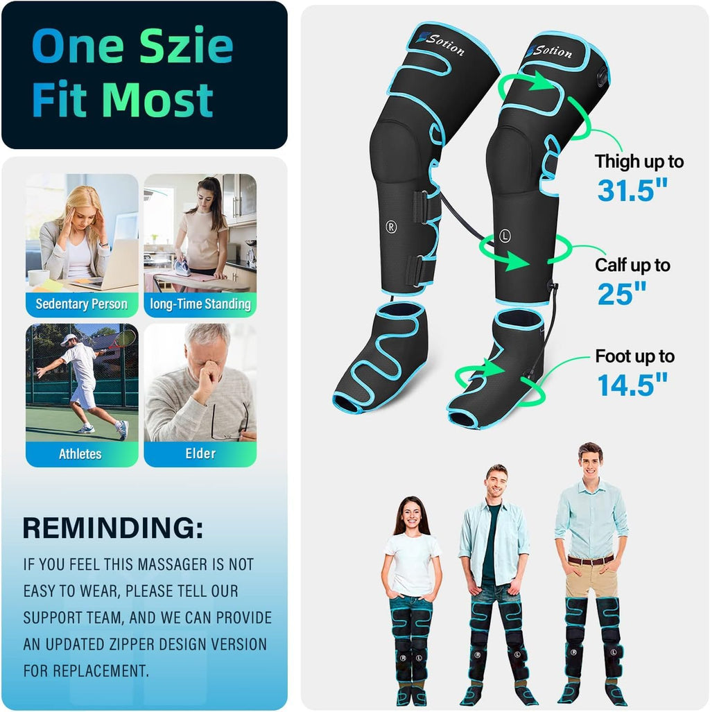 Air Compression Heat Leg Massager C1070