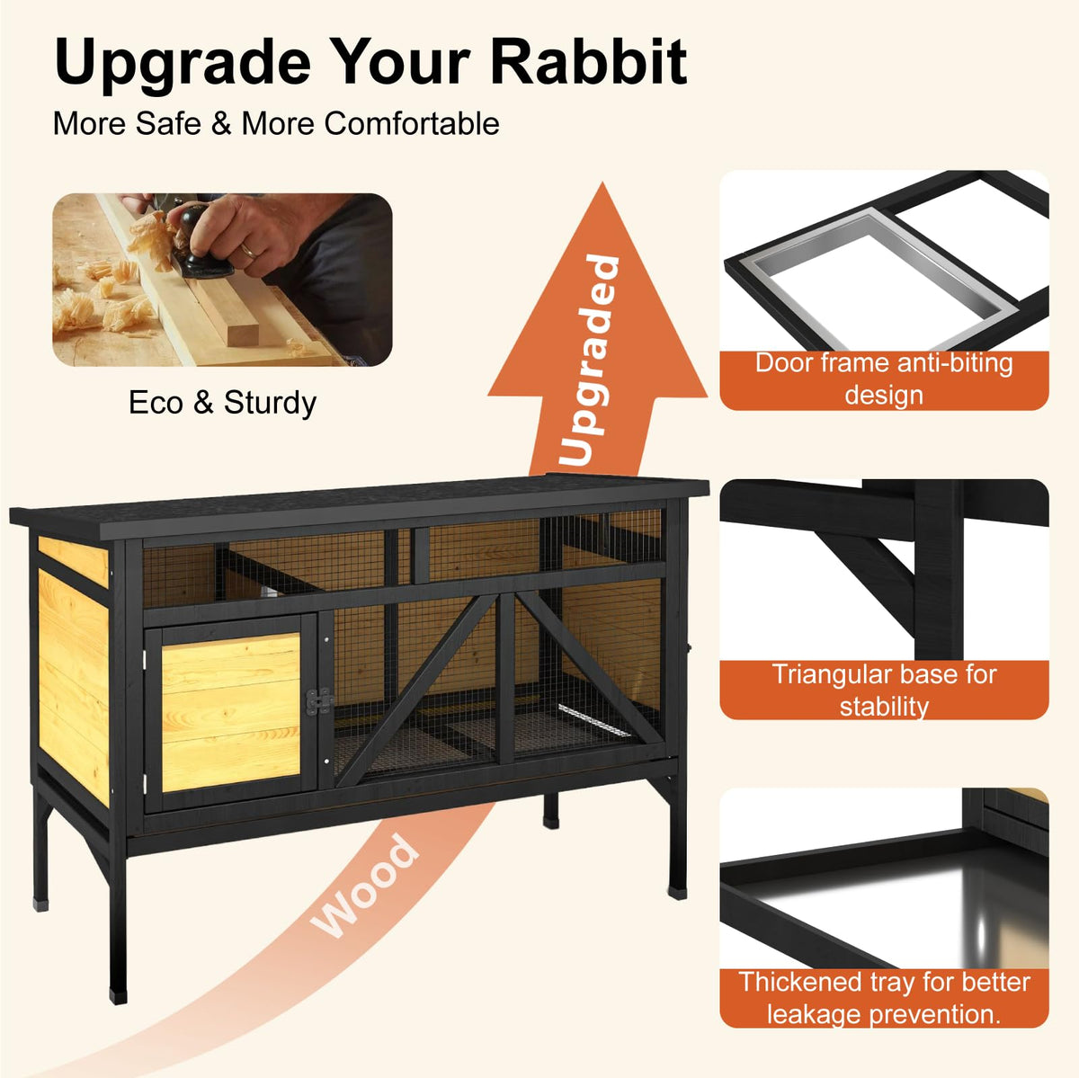 46.7" Rabbit Cage F267