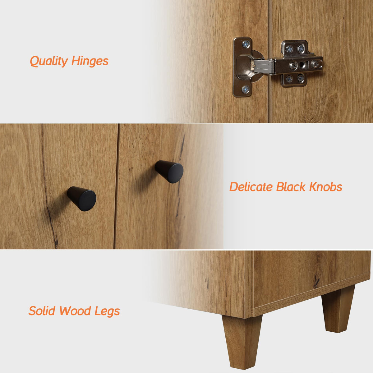 Oak Brown Storage Cabinets X876791