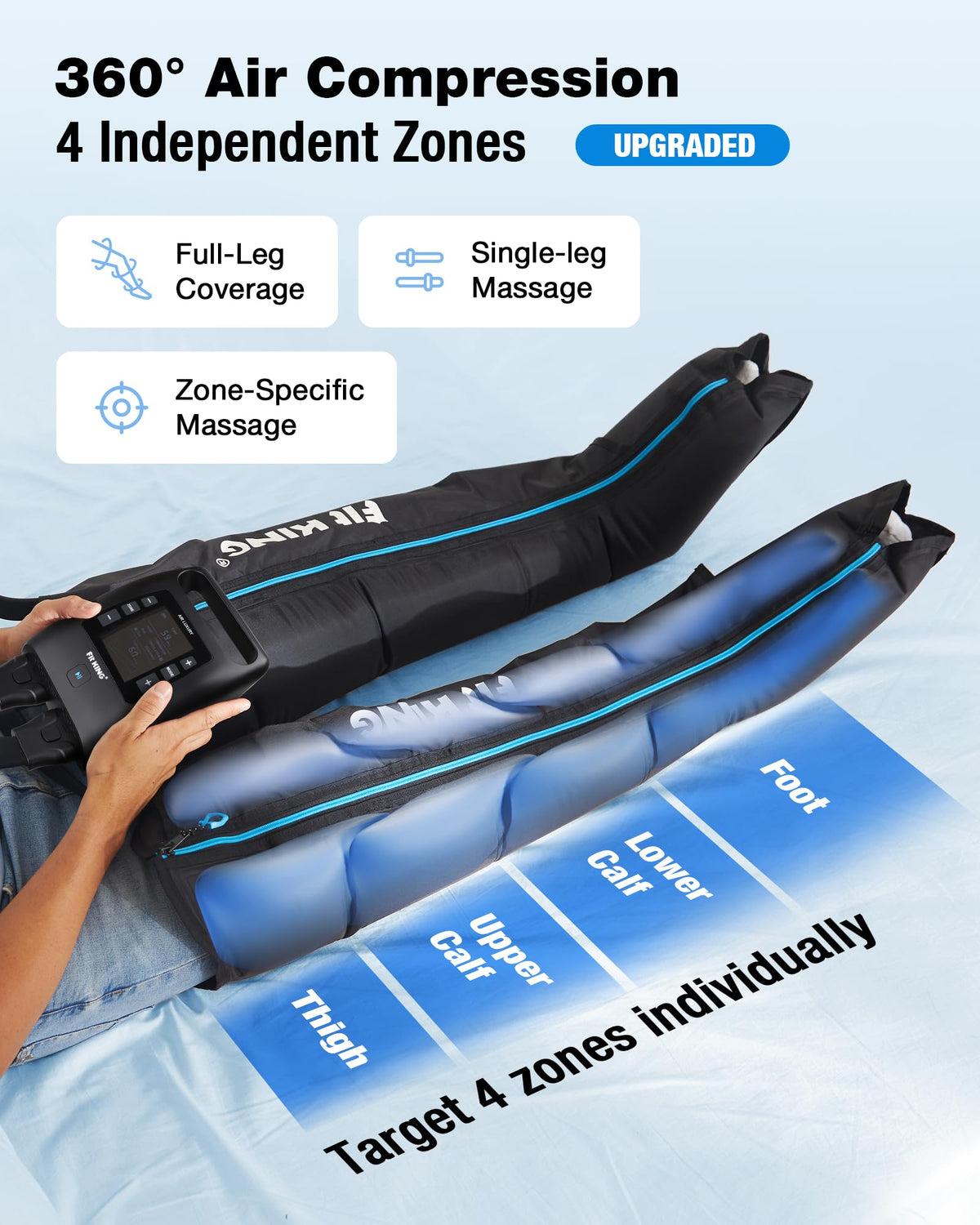 Cordless Full Leg Massager H321