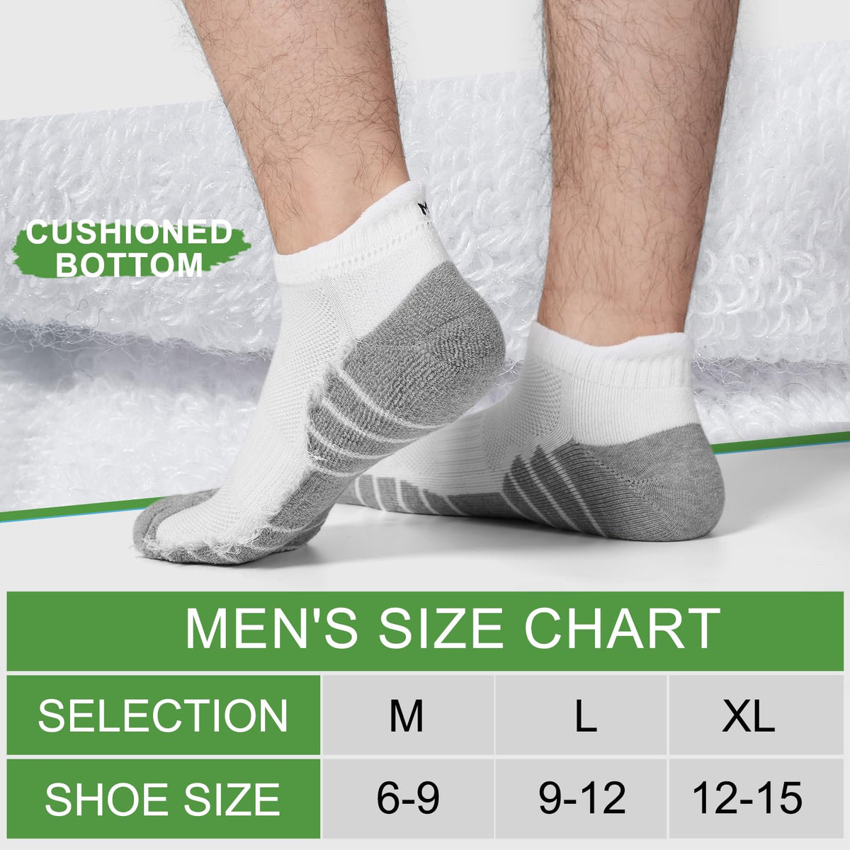 Moisture Wicking Bamboo Viscose Ankle Socks X268774