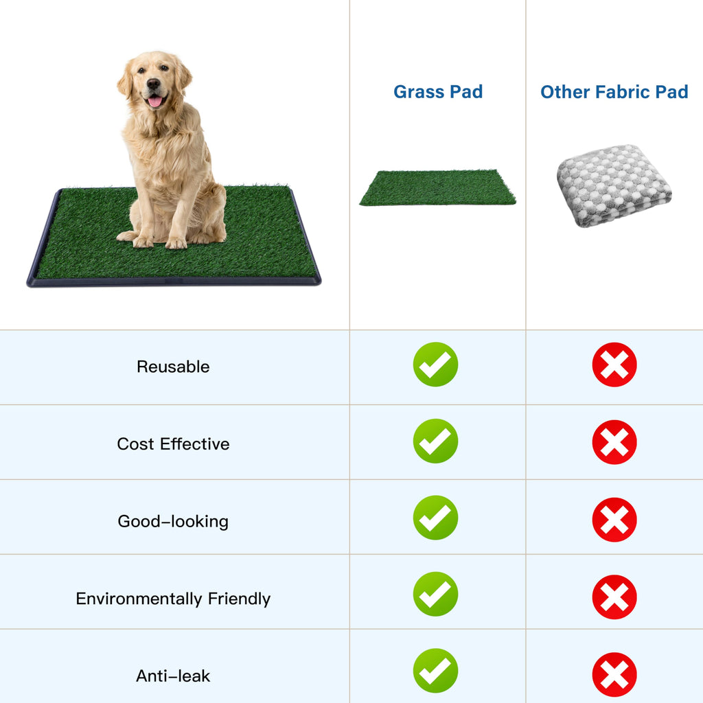 Artificial Dog Grass Pad with Tray 16x20 inches A370
