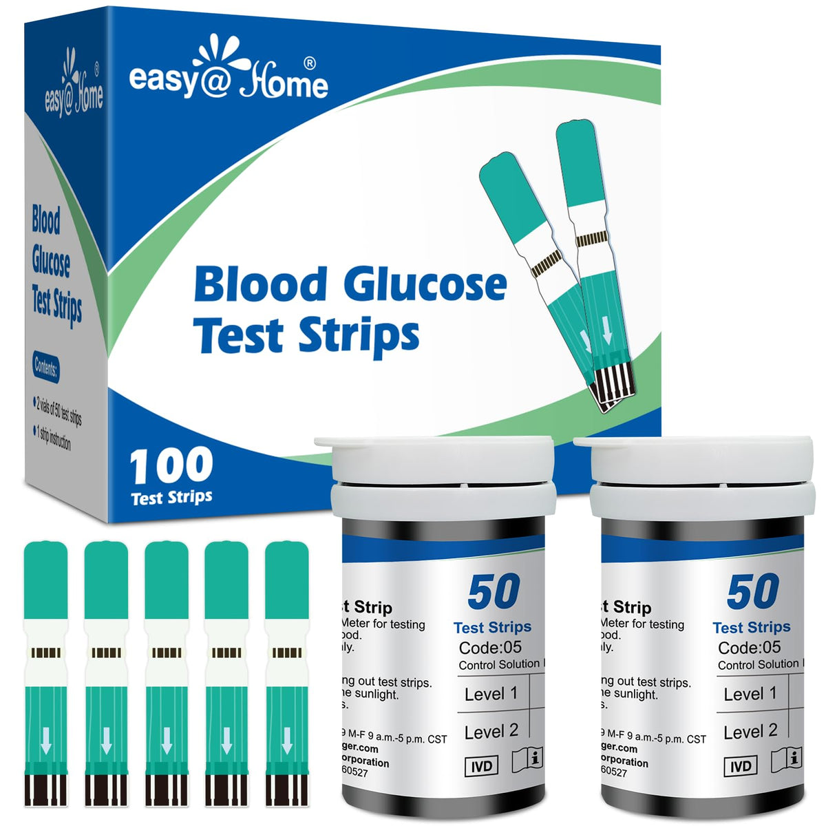 Blood Glucose Test Strips 100-Count C788407