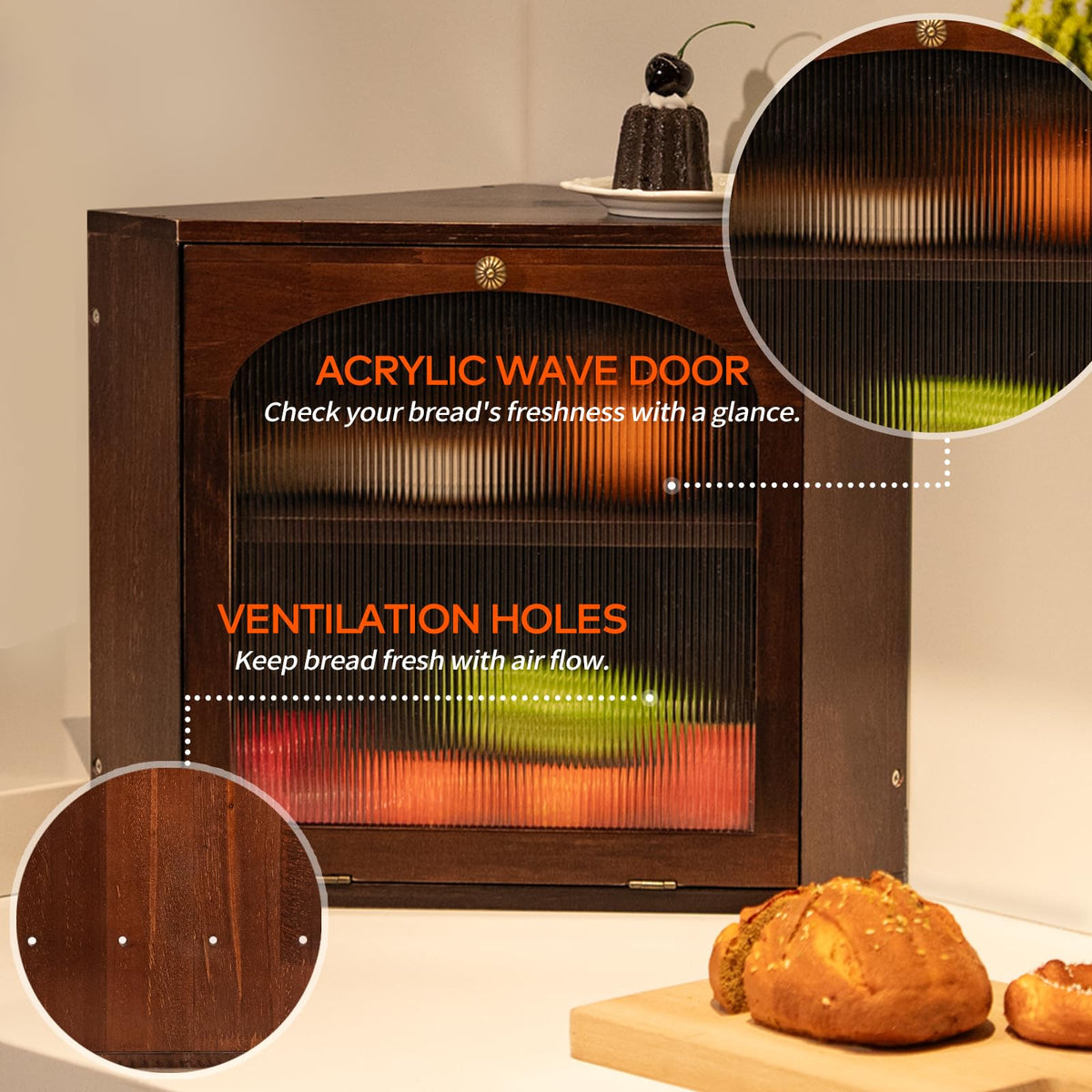 Wood Bread Box A110790