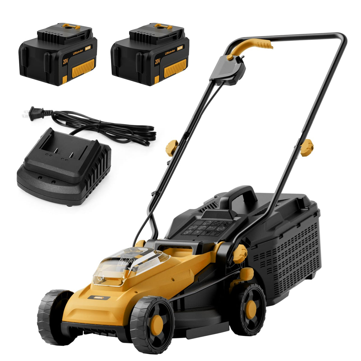 12 Inch Cordless Electric Push Mower with Height Adjustment E820