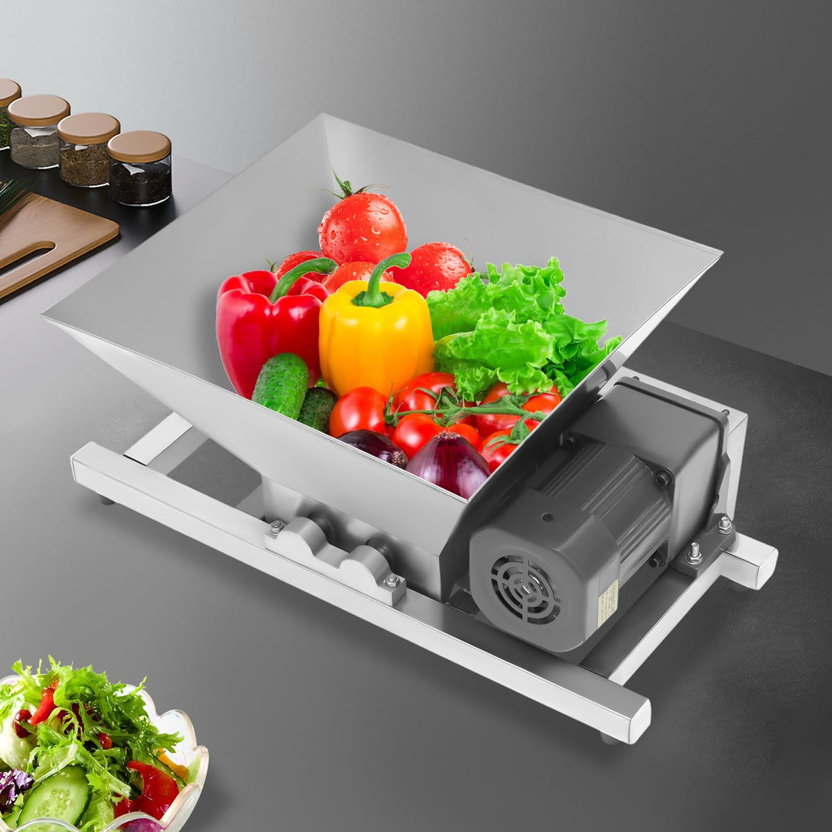 60W 4L Stainless Steel Electric Fruit Crusher O743