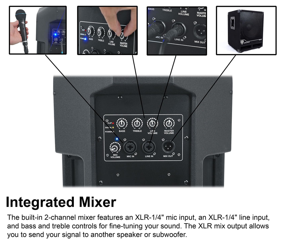 12" Powered DJ PA Speaker 2-Pack D359469