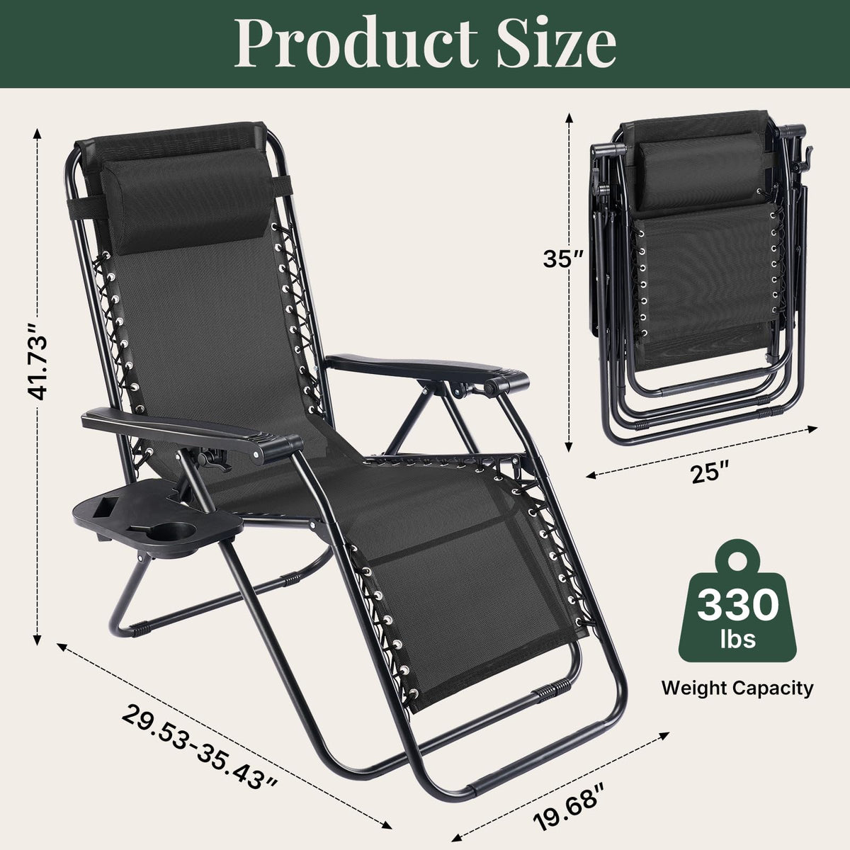 Zero Gravity Chairs Set of 2 R512