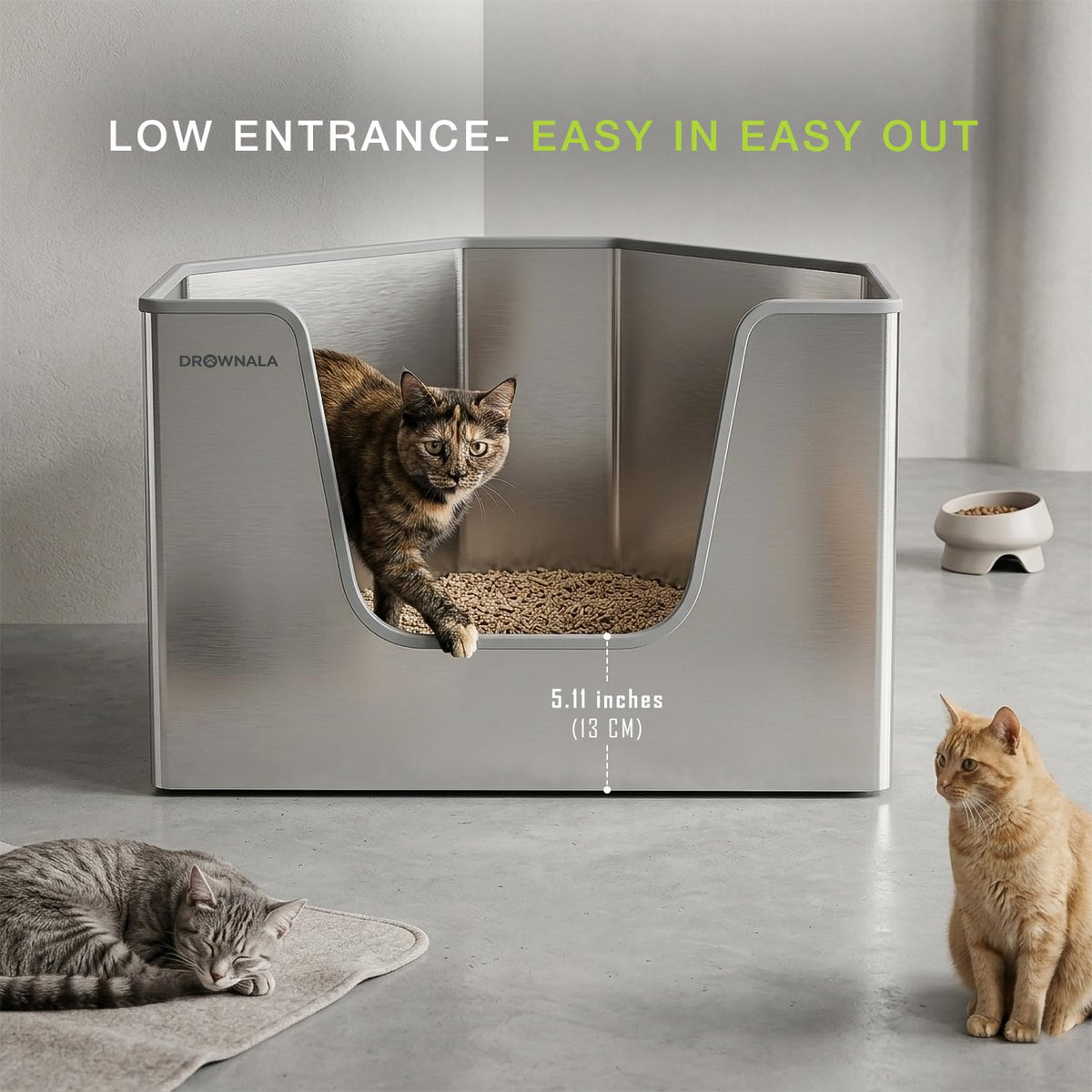 Stainless Steel Cat Litter Box S764