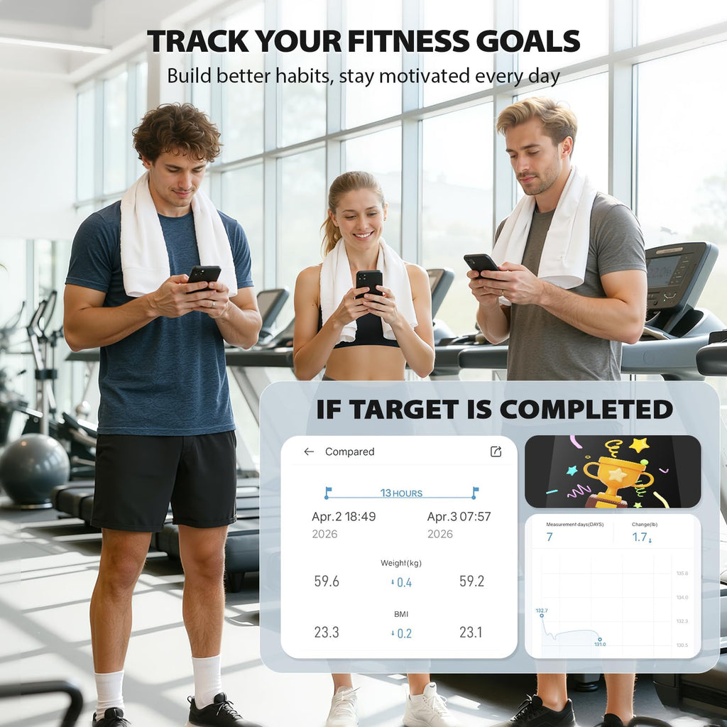 WiFi Smart Bathroom Scale 500 lb H288983