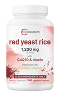 Red Yeast Rice with CoQ10 1200mg 240 Veggie Capsules C270647
