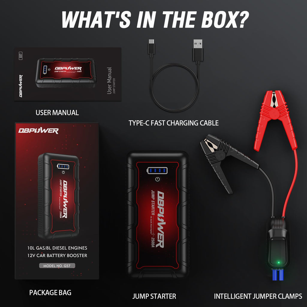 2500A Peak 74Wh Portable Car Jump Starter J976398