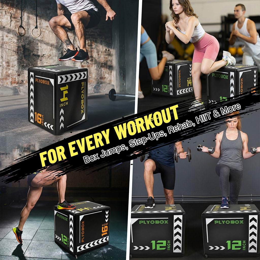 3-in-1 Plyometric Jump Box S9100
