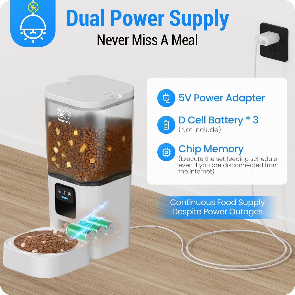 Automatic Cat Feeder with 2K Camera 5G WiFi 7L Z59417