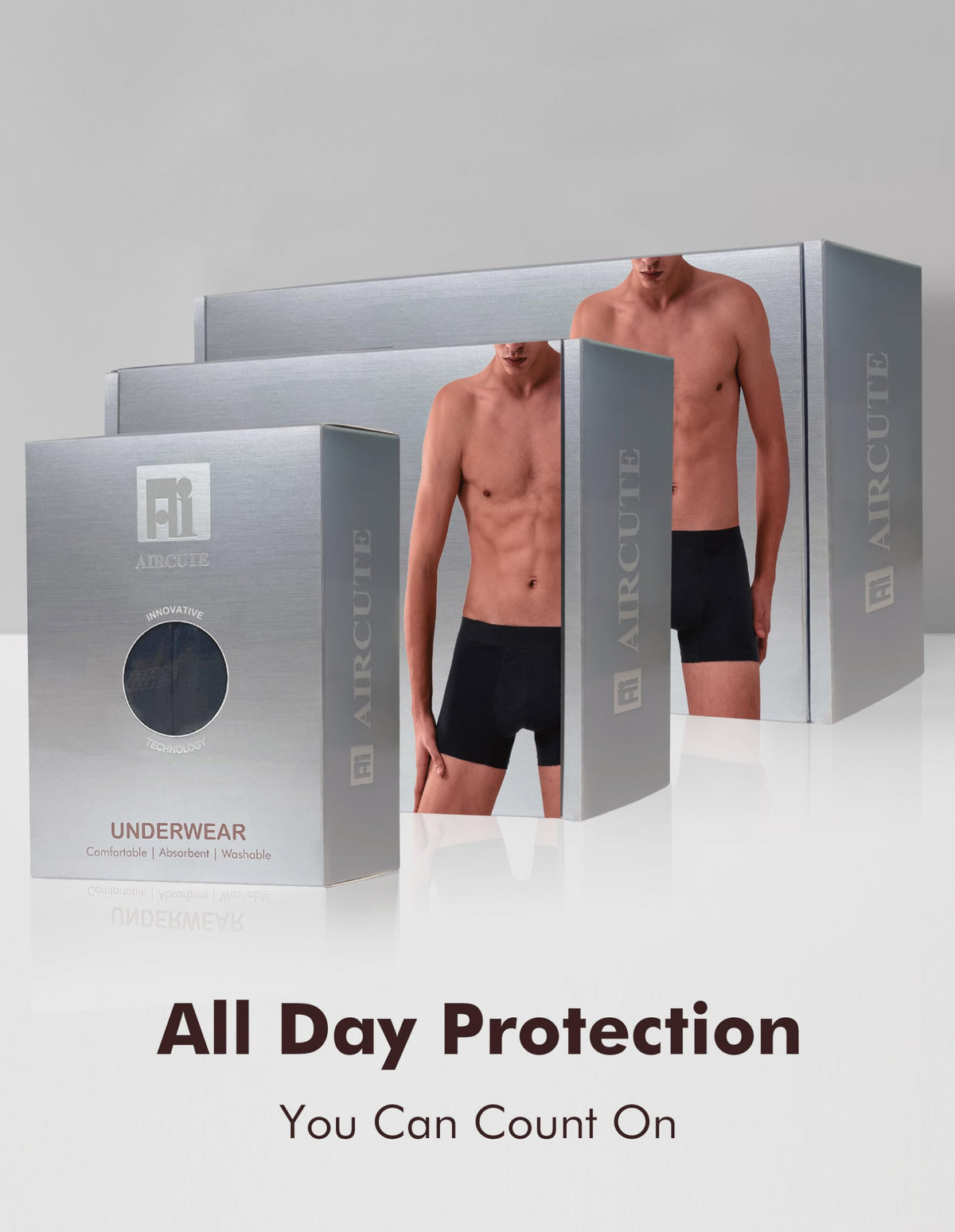 Washable Leak Proof Incontinence Underwear 5 Pack XXL Q949