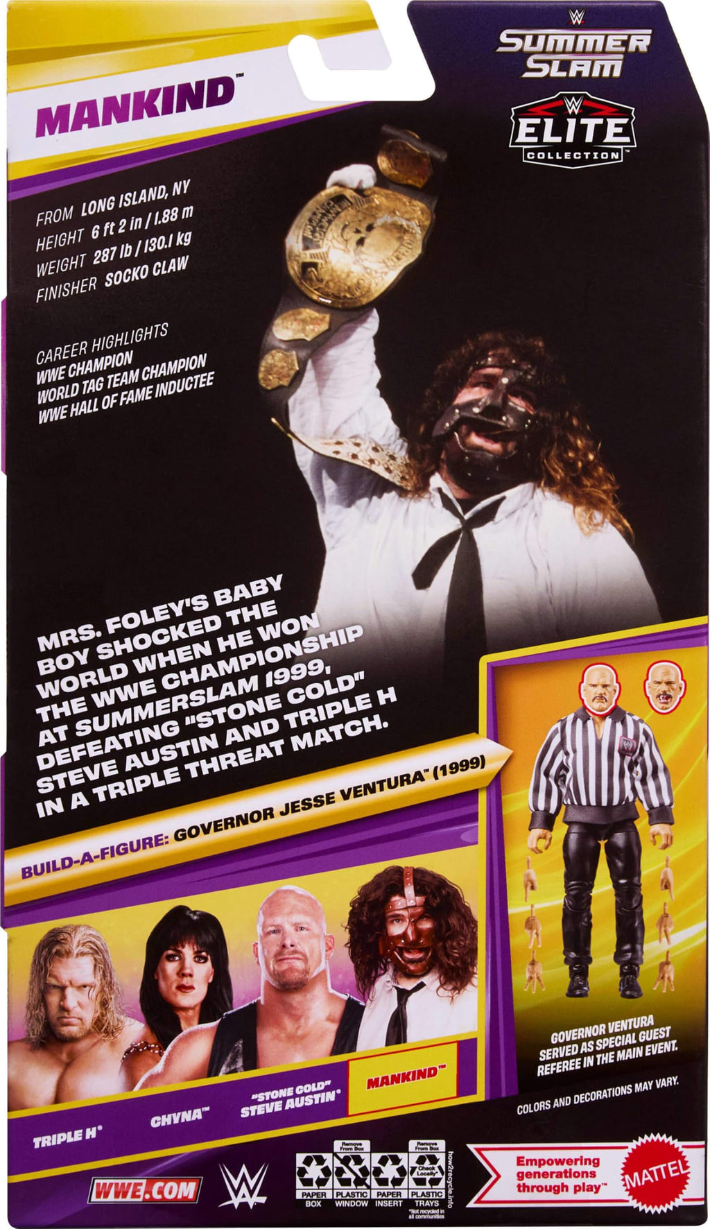 WWE Elite Collection Mankind Action Figure & Accessories H7256