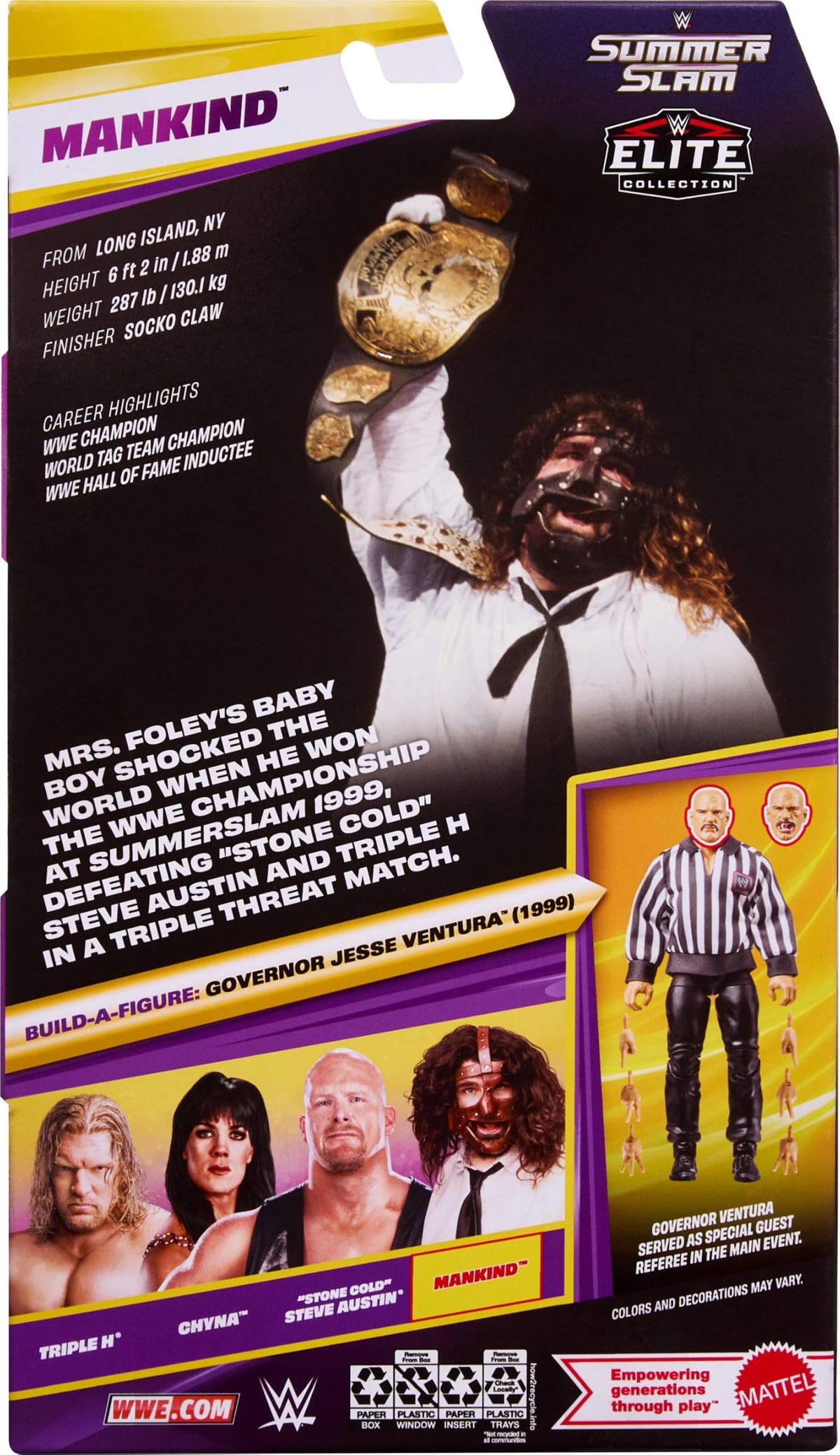WWE Elite Collection Mankind Action Figure & Accessories H7256