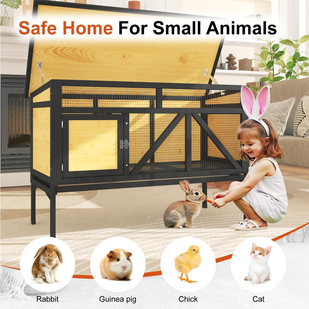 46.7" Rabbit Cage F267