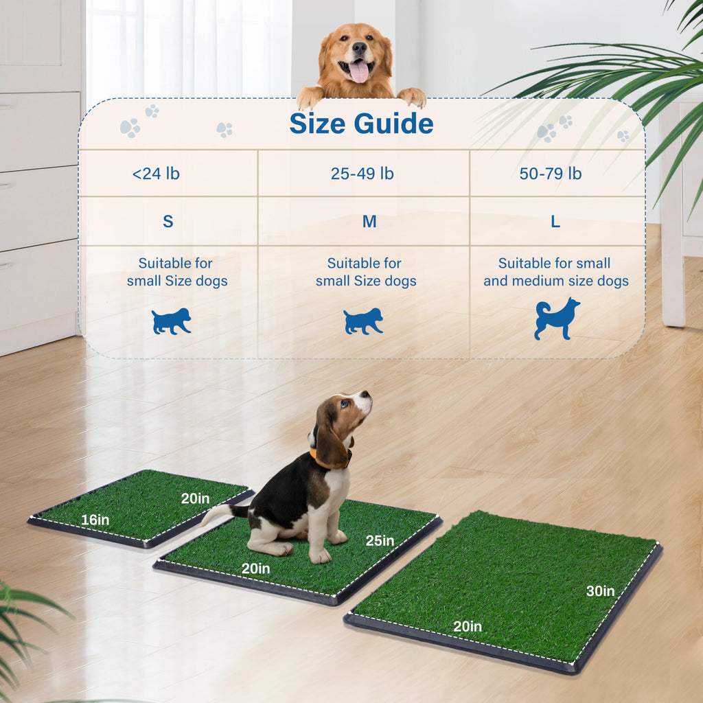 Artificial Dog Grass Pad with Tray 16x20 inches A370