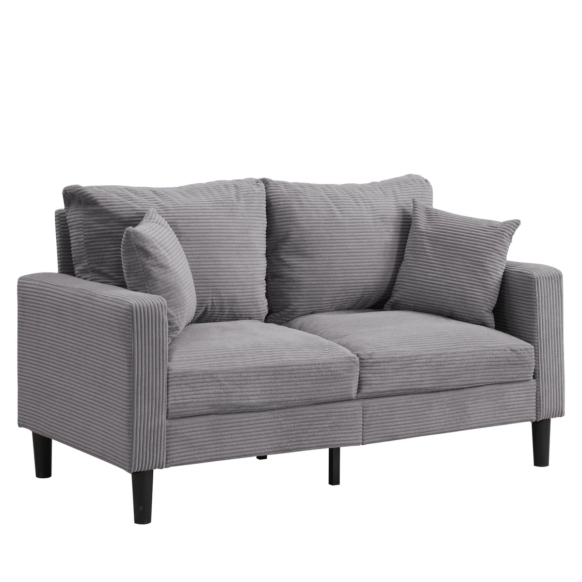 Light Gray Upholstered Loveseat Sofa Z667257